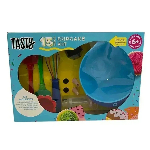 Tasty Kits Cookie Baking Gadget Set, Real Kid-Safe Baking Tools, 23 Pieces - Picture 1 of 4